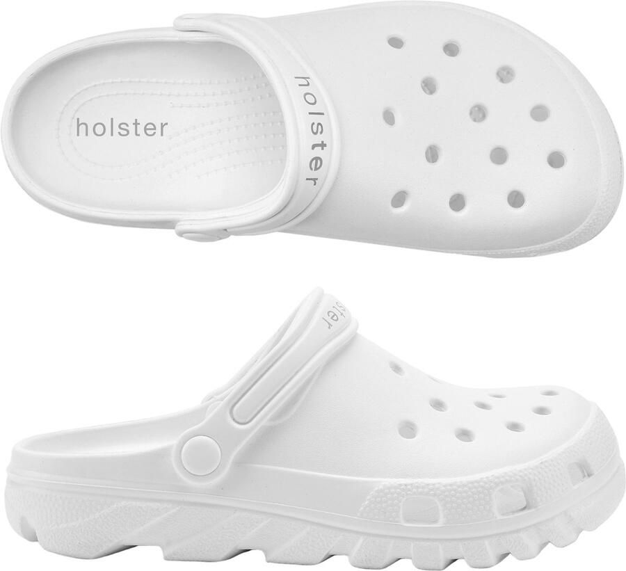 Holster Sundrifter Vegan Clogs Podologisch Voetbed Waterproof WIT - Foto 2