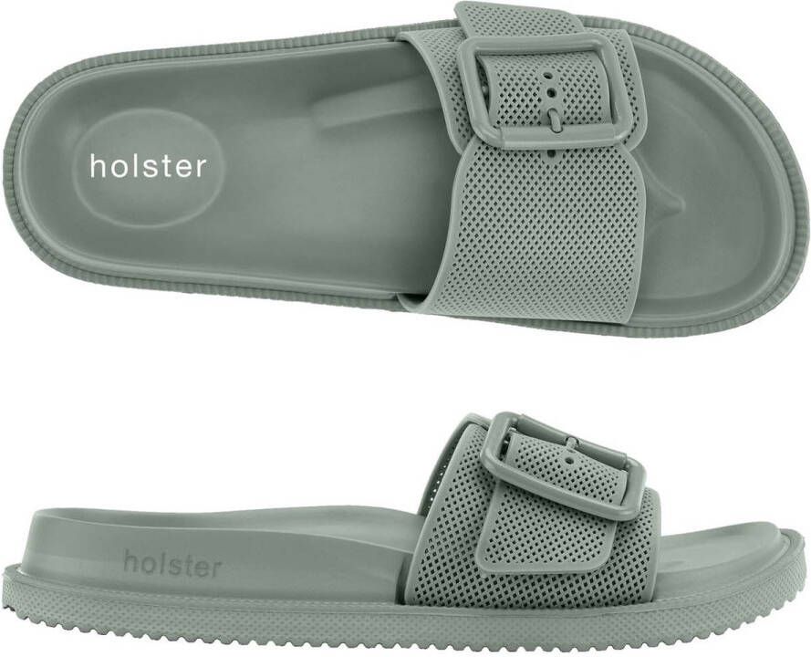 Holster Laze Slippers Vegan Comfort Podologisch Goedgekeurd Waterbestendig Groen