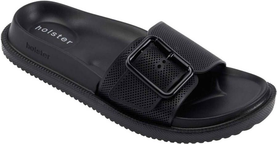 holster Laze Slippers Vegan Comfort Podologisch Goedgekeurd Waterbestendig -Zwart
