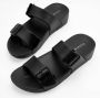 Holster Skyhigh Vegan Slippers Dames Podologisch Goedkeurd Waterproof Platform badslippers Zwart - Thumbnail 1