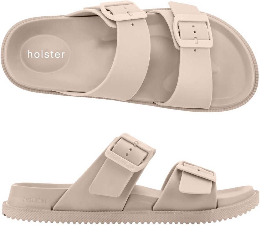 Holster Soleseeker Vegan Slipper Podologisch Goedgekeurd Voetbed Lichtgewicht Waterproof Beige