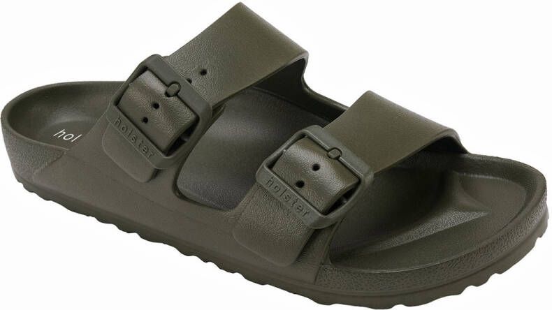 Holster Sundreamer Vegan Slides Podologisch Goedgekeurd Slipper Donker Groen