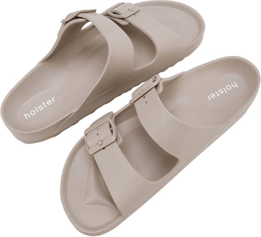 Holster Sundreamer Vegan Slides Podologisch Goedgekeurd Slipper Zandkleurig