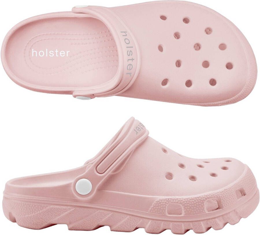 Holster Sundrifter Vegan Clogs Podologisch Voetbed Waterproof Roze