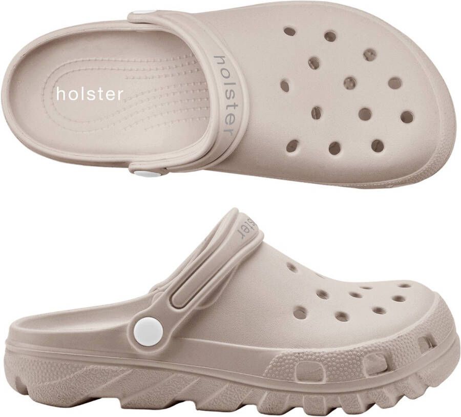 holster Sundrifter Vegan Clogs Podologisch Voetbed Waterproof Zandkleurig BRUIN