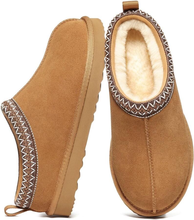 Homaxy Dames Snowboots suède Boots Warme winterschoenen dames Antislip Dunne zool Verdikte voering van imitatiewol Kastanjebruin 42 Geschikt voor voetlengte van