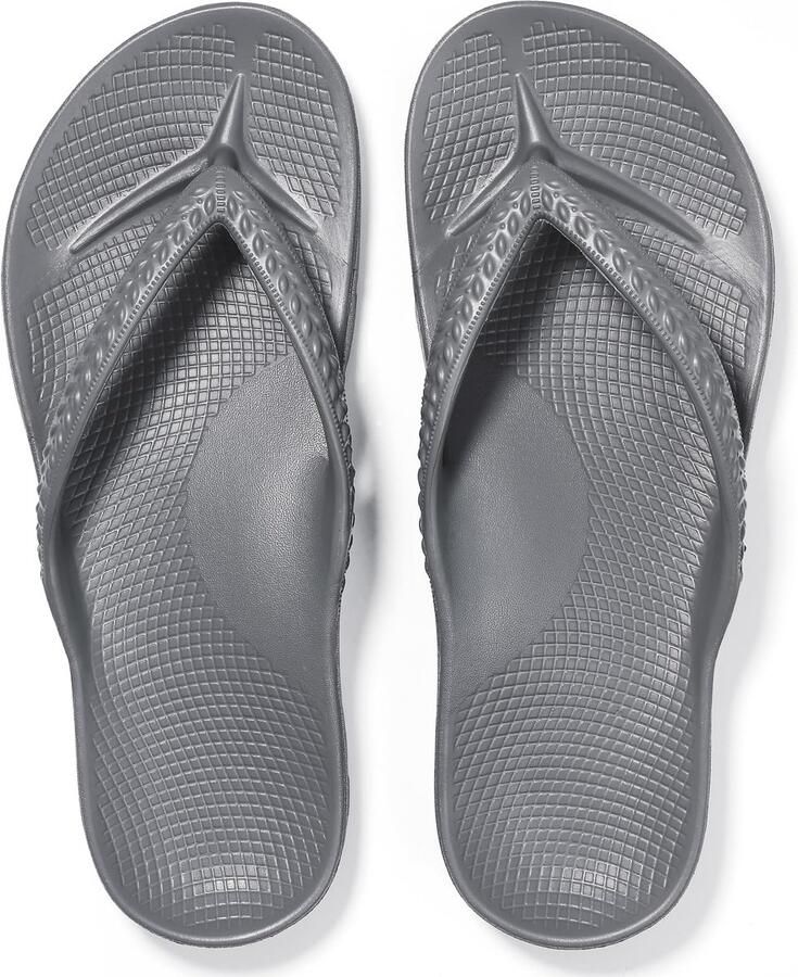 Homaxy Ergonomic Flip-Flops Dames Slippers Anatomic Dames Slippers Donkergrijs 37 Geschikt voor een voetlengte van