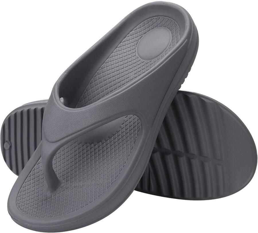 Homaxy Ergonomic Flip-Flops Dames Slippers Anatomic Dames Slippers Grijs 40 Geschikt voor een voetlengte van