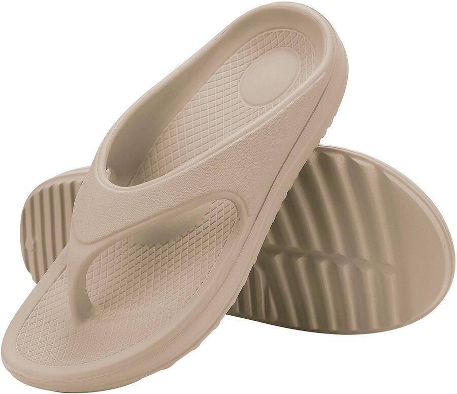 Homaxy Ergonomic Flip-Flops Dames Slippers Anatomic Dames Slippers Khak 40 Geschikt voor een voetlengte van