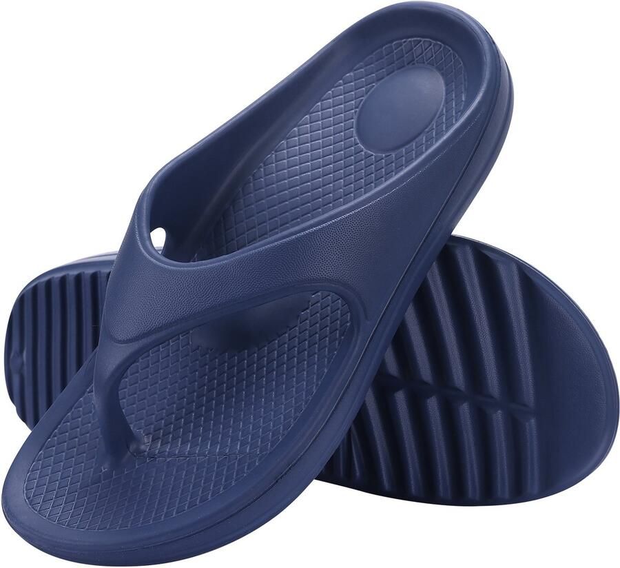 Homaxy Ergonomic Flip-Flops Dames Slippers Anatomic Dames Slippers Marineblauw 38 Geschikt voor een voetlengte van