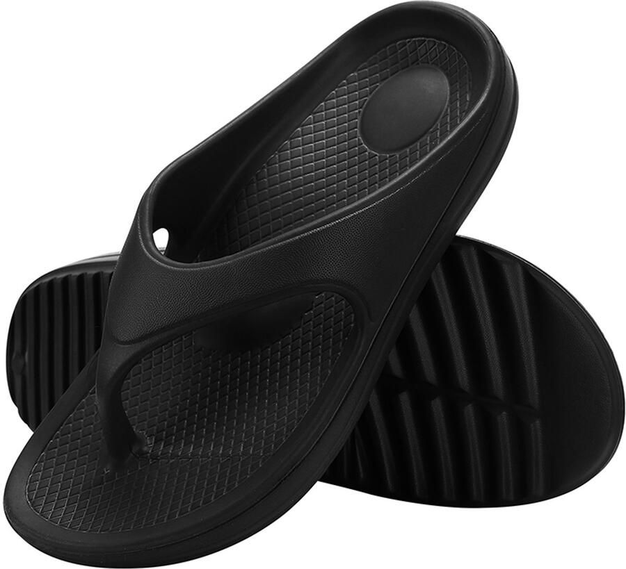 Homaxy Ergonomic Flip-Flops Dames Slippers Anatomic Dames Slippers Zwart 42 Geschikt voor een voetlengte van