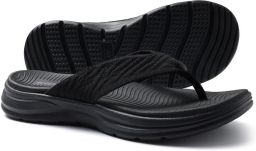 Homaxy Ergonomic Thong Flip Flops Summer Beach Minimalist Sandals-38-Zwart