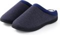 Homaxy Heren slippers korte pluche warme slippers Comfortabele pantoffels corduroy slippers donkerblauw 40-41 geschikt voor voeten van - Donkerblauw