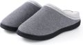 Homaxy Heren slippers korte pluche warme slippers Comfortabele pantoffels corduroy slippers grijs 44-45 geschikt voor voeten van - Grijs