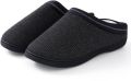 Homaxy Heren slippers korte pluche warme slippers Comfortabele pantoffels corduroy slippers zwart 40-41 geschikt voor voeten van - Zwart