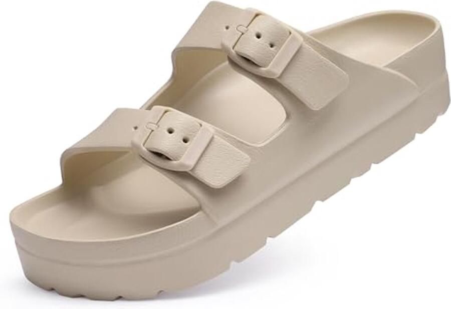 Homaxy Platform Slippers Bruin