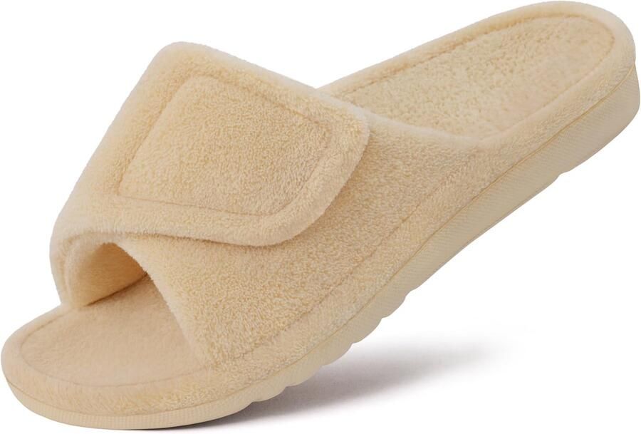 Homaxy Unisex slippers Koraal fluwelen slippers Orthopedische slippers Open schoenen– beige 42 Geschikt voor voetlengte van