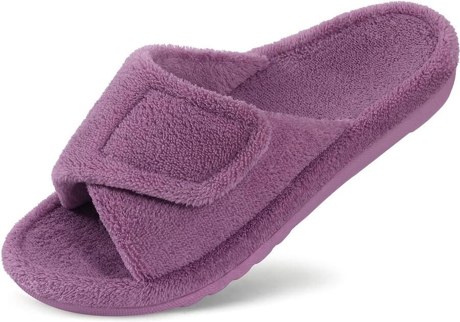 Homaxy Unisex slippers Koraal fluwelen slippers Orthopedische slippers Open schoenen– Paars 39 Geschikt voor voetlengte van