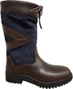 Horka Greenwich Wide Blue 146256 Outdoor Laarzen Bruin Blauw Leer en Suede Bruin Blauw