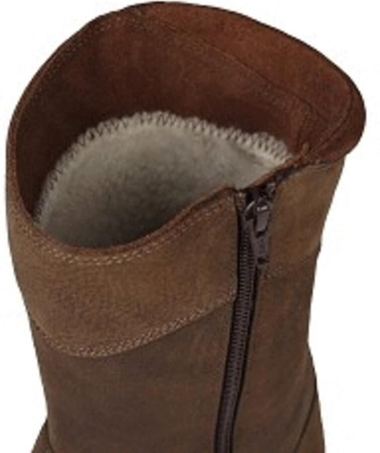 Horka Waterafstotende leren gevoerde outdoorlaarzen merk model Aspen met rits Bruin - Foto 7