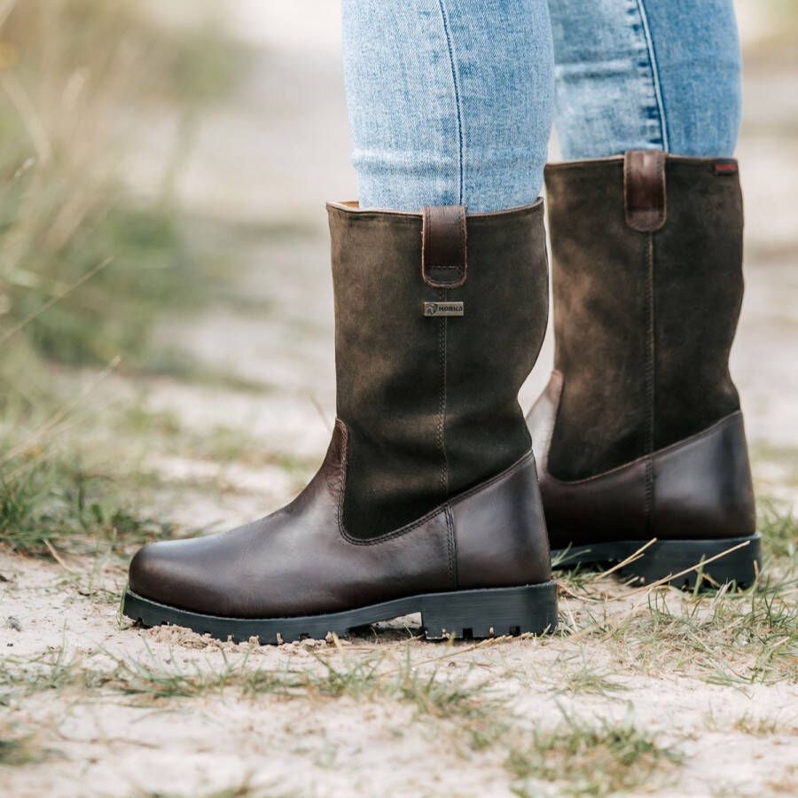 Horka Outdoorlaarzen Cornwall Unisex Kort Bruin groen