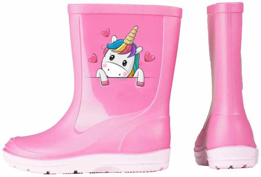 Horka Regenlaarzen Meisjes Pvc Roze lichtroze - Foto 5