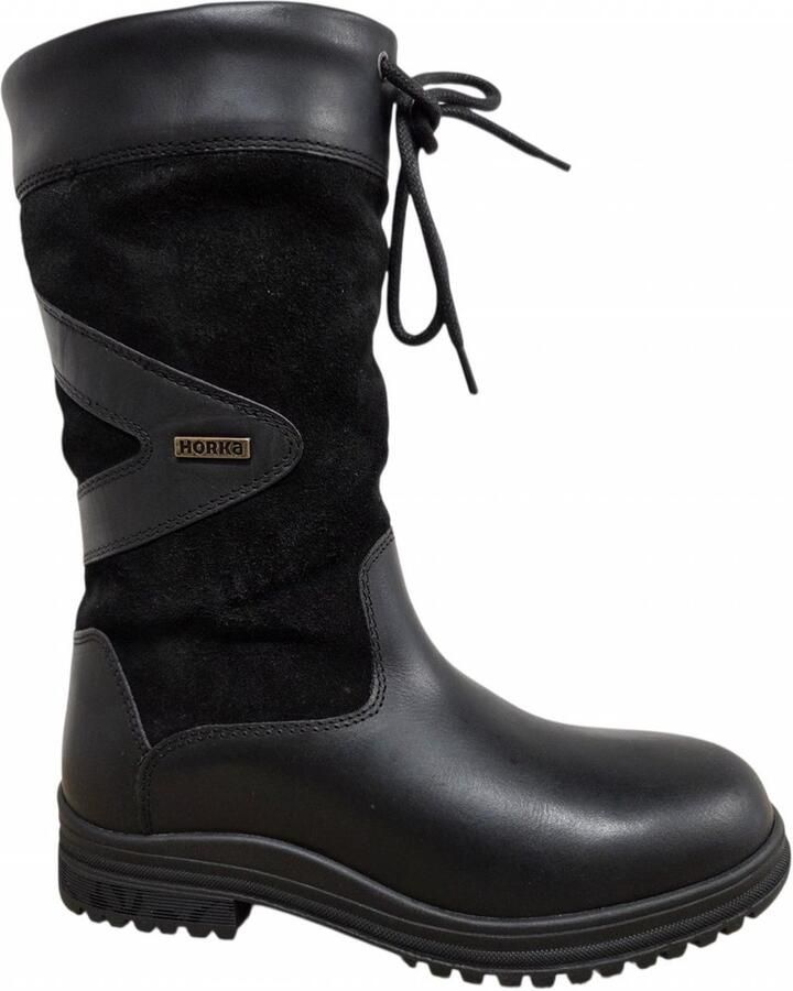 Horka Greenwich WP Leer Zwart Outdoorlaarzen