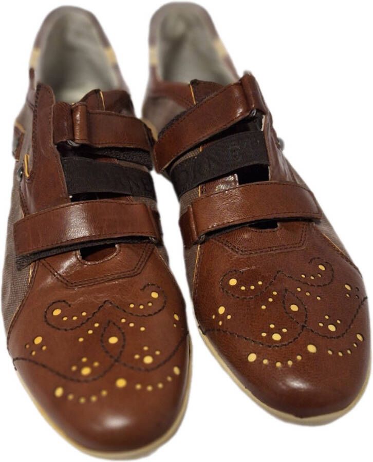 HORNET by BOTTICCELLI HORNETby Botticelli- SNEAKER-OLD-CARAMELLO-LEER- CANVAS