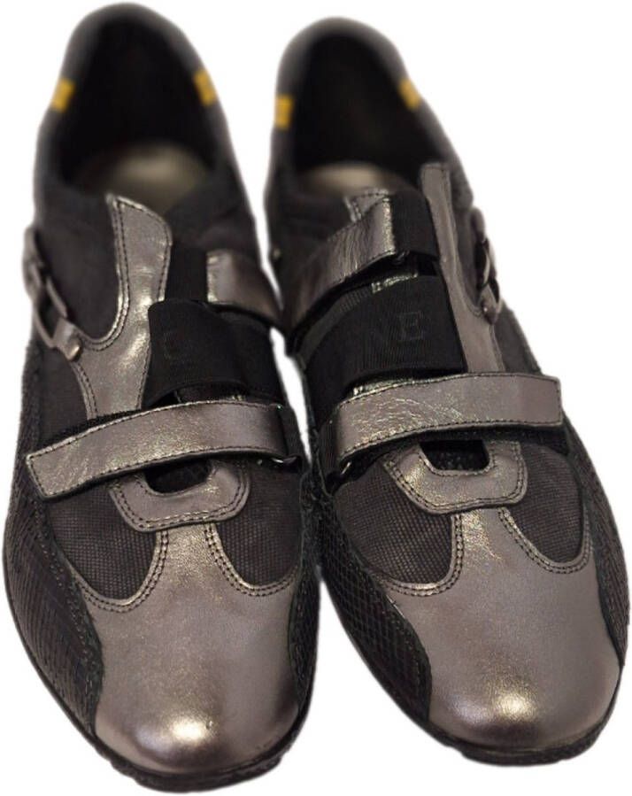 HORNET by BOTTICELLI SNEAKER-LEER-CANVAS-BLACK SILVER