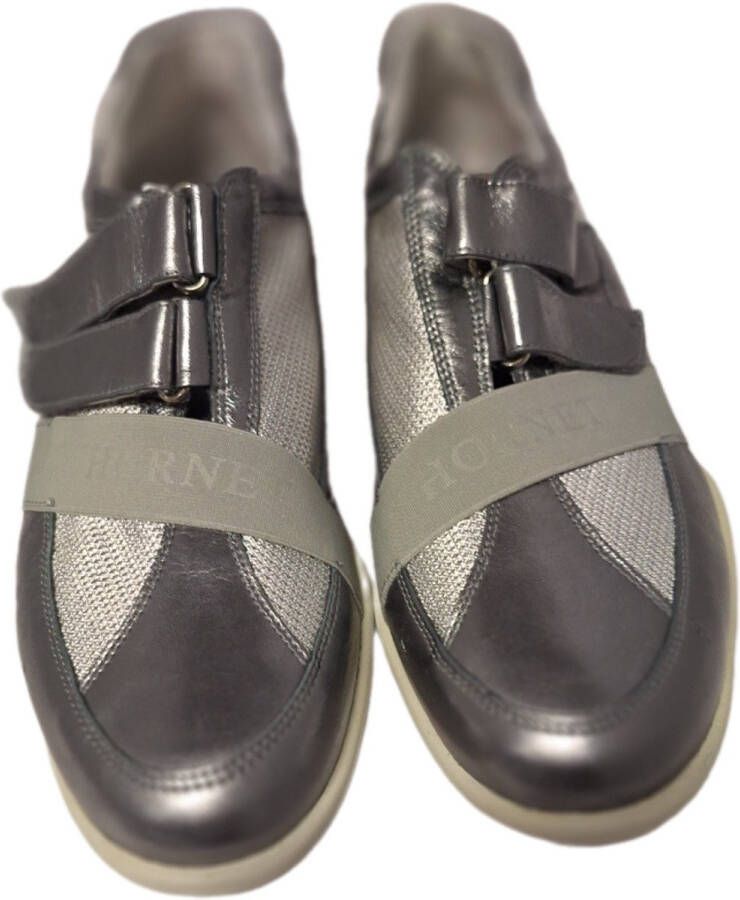 HORNET by BOTTICELLI HORNETby Botticelli- SNEAKER-LEER MESH-SILVER ACCIATO