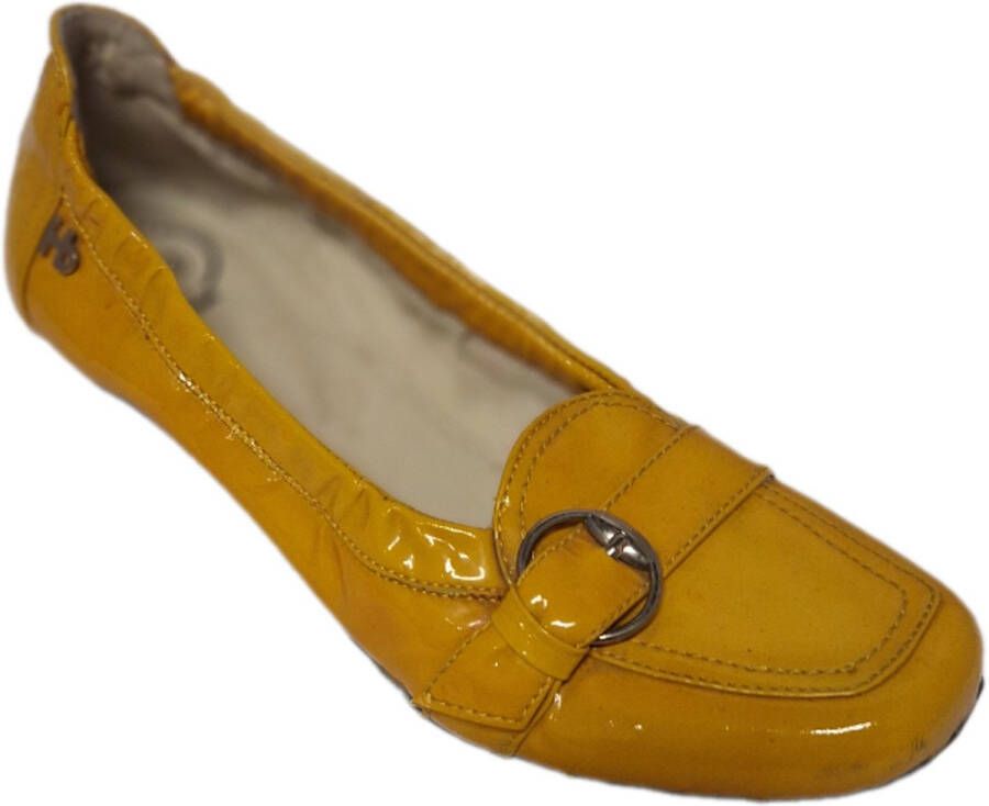HORNET by BOTTICELLI LUXE BALLERINA LEER- YELLOW