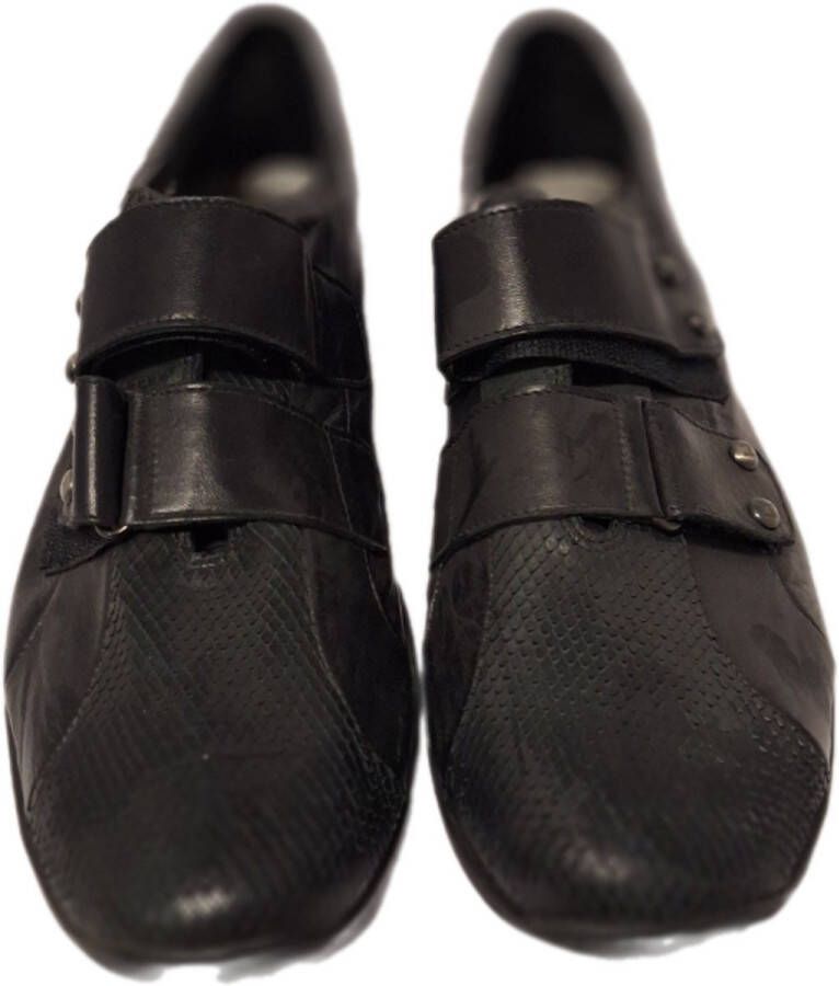 HORNET byBOTTICELLI HORNETby Botticelli- SNEAKER-TAGLIATO-LEER-BLACK