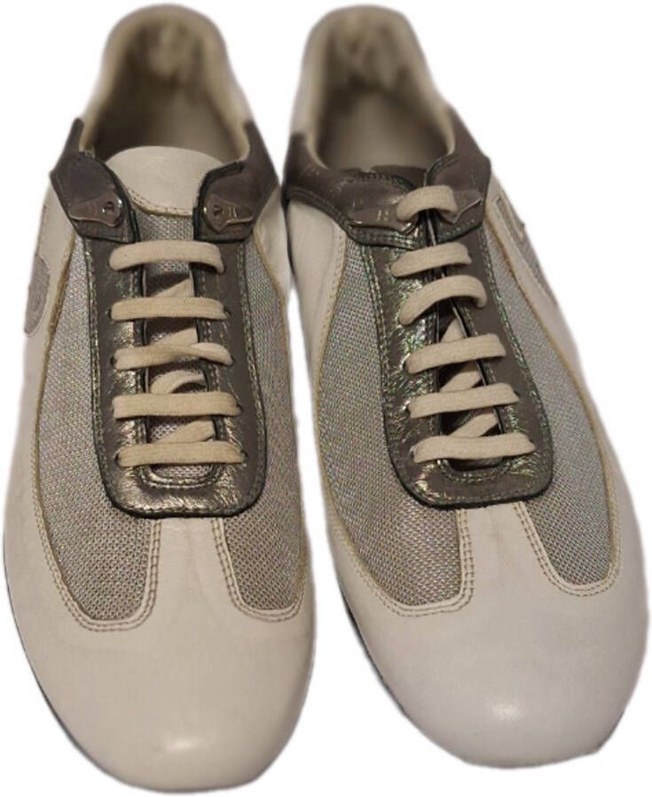HORNET byBOTTICELLI HORNETby Botticelli- SNEAKER-LEER-MESH-OFFWHITE SILVER