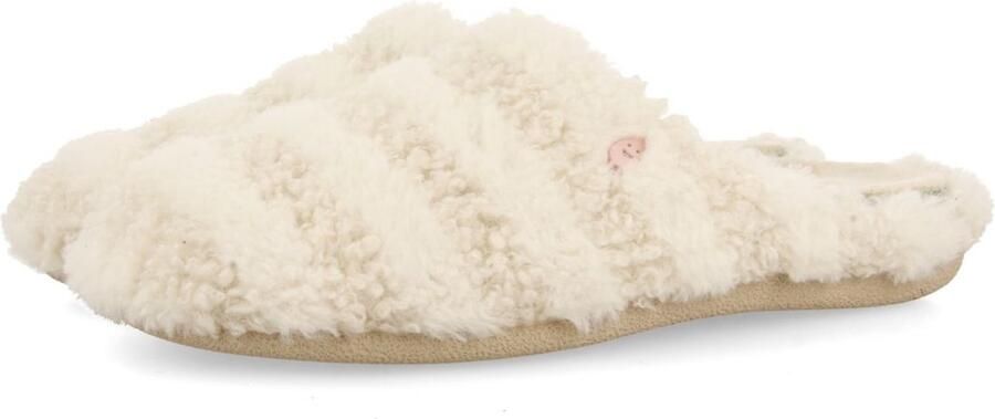 Hot Potatoes 73884 Pantoffels Dames Open sloffen met antislip zool Beige