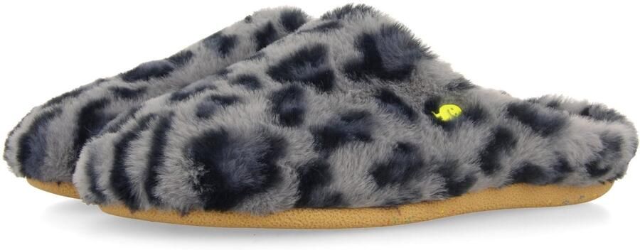 Hot Potatoes 76926 Pantoffels Dames Open sloffen met antislip zool Blue