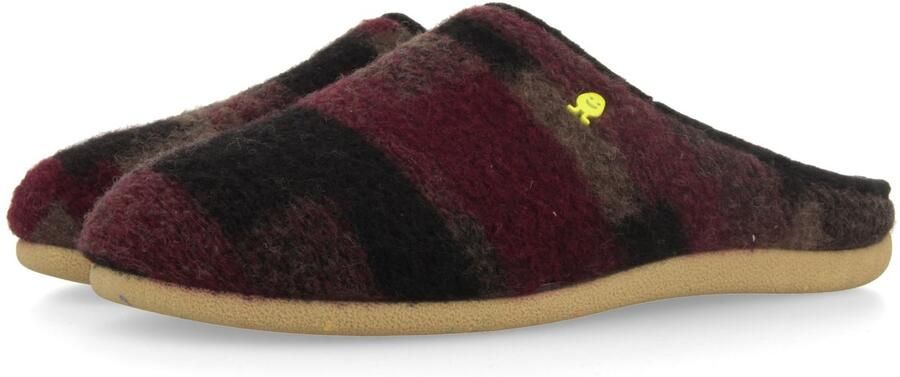 Hot Potatoes 76929 Pantoffels Heren Open sloffen met antislip zool Burgundy