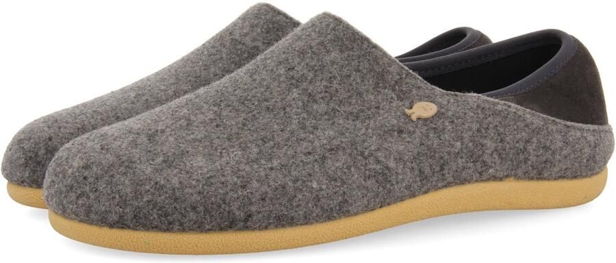 Hot Potatoes 92109 Pantoffels Heren Dichte sloffen met antislip zool Grey - Foto 3