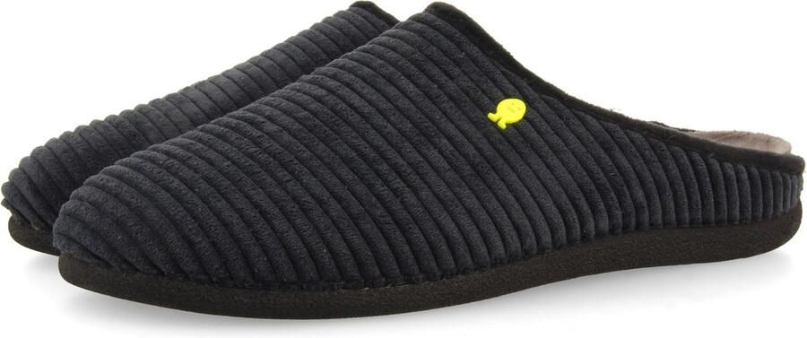 Hot Potatoes 92207 Pantoffels Heren Open sloffen met antislip zool Black