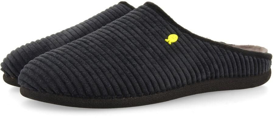 Hot Potatoes 92207 Pantoffels Heren Open sloffen met antislip zool Black