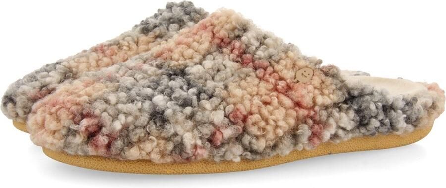 Hot Potatoes 92208 Pantoffels Dames Open sloffen met antislip zool Beige - Foto 2