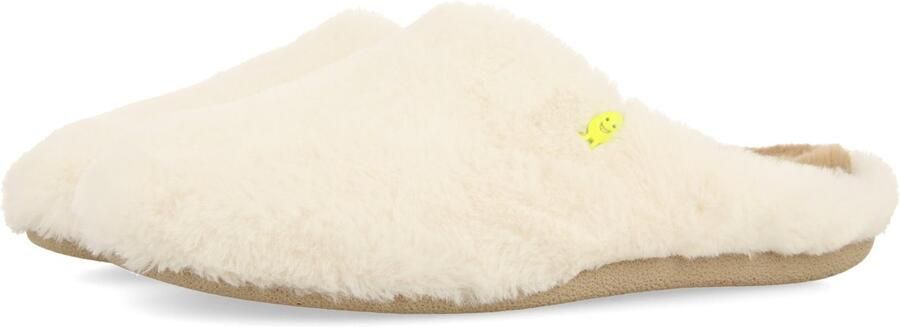 Hot Potatoes 92249 Pantoffels Dames Open sloffen met antislip zool Beige