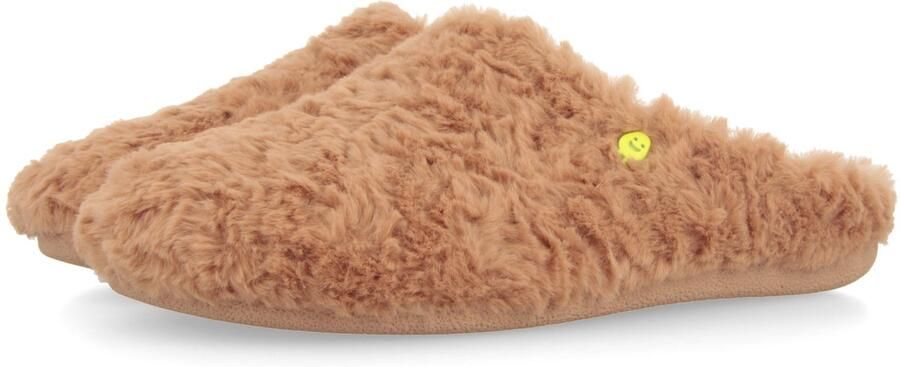 Hot Potatoes 92257 Pantoffels Dames Open sloffen met antislip zool Rust