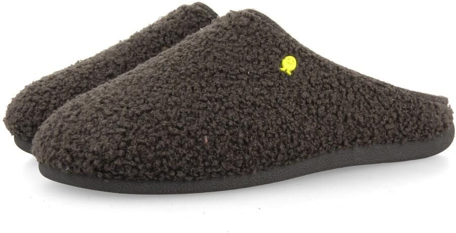 Hot Potatoes Antwerp Pantoffels Heren Open sloffen met antislip zool Grey