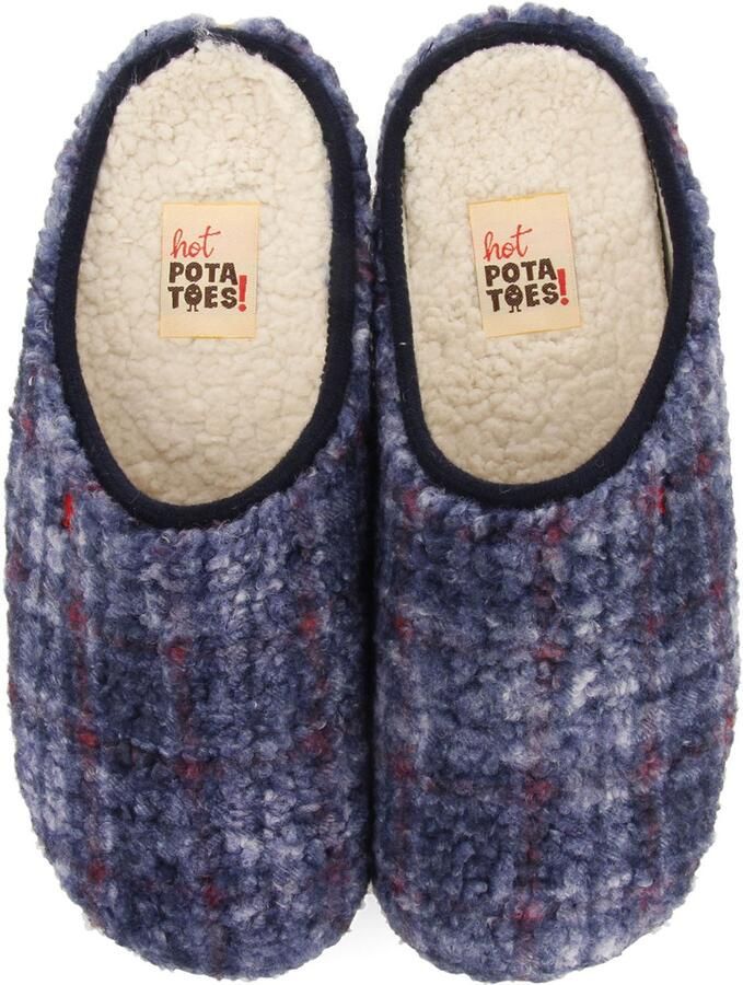 Hot Potatoes Pantoffels Ramsau 70103_06 Blauw