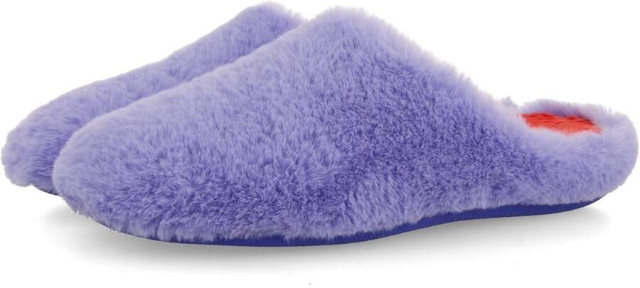 Hot Potatoes Remsen Pantoffels Dames Open sloffen met antislip zool Lila