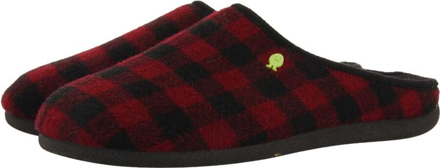 Hot Potatoes Savannah Pantoffels Heren Open sloffen met antislip zool Burgundy