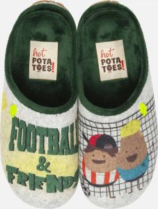Hot Potatoes Pantoffels Grijs Textiel 750308 Textiel