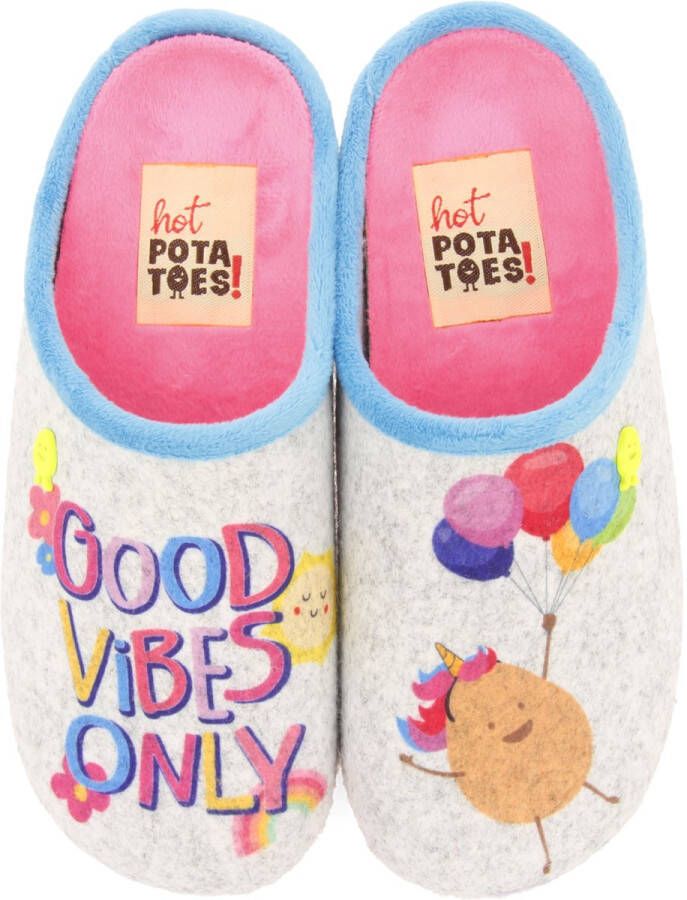 Hot Potatoes Pantoffels Liath 67587 Grijs