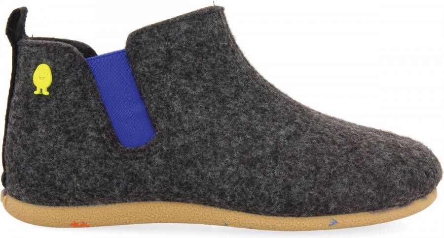 Hot Potatoes Sloffen Unisex Donkergrijs blauw
