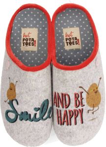 Hot Potatoes Pantoffels Laragh 67053 Grijs 39
